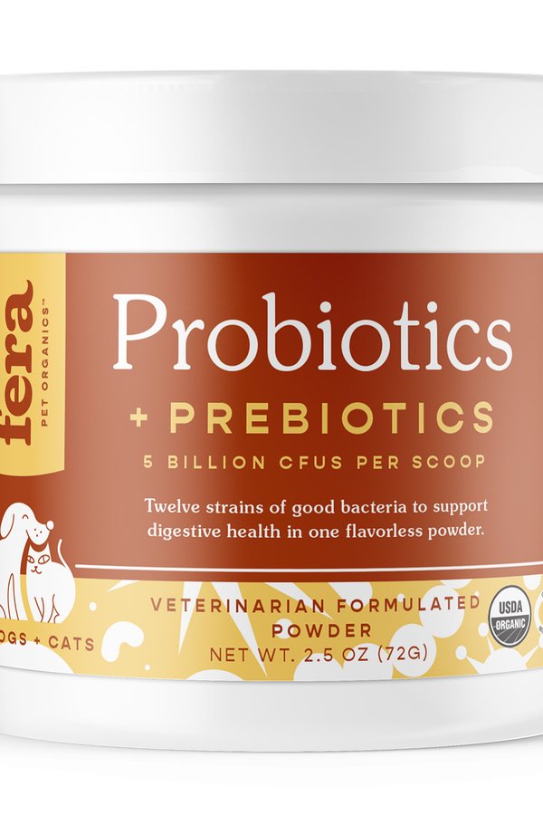 Organic Probiotics with Prebiotics for Dogs & Cats