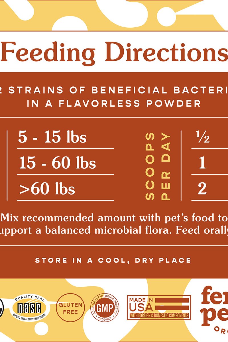 Organic Probiotics with Prebiotics for Dogs & Cats