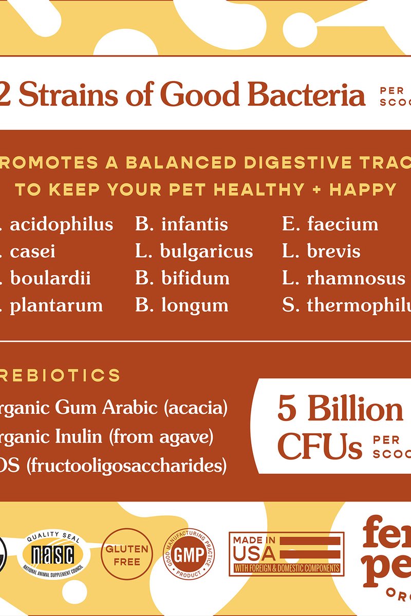 Organic Probiotics with Prebiotics for Dogs & Cats