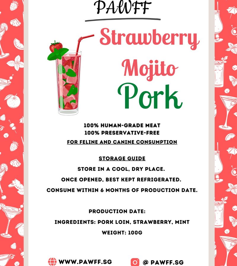 Strawberry Mojito Pork Coins