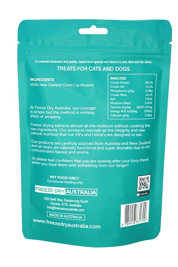 FDA - Green Lip Mussels 70gm