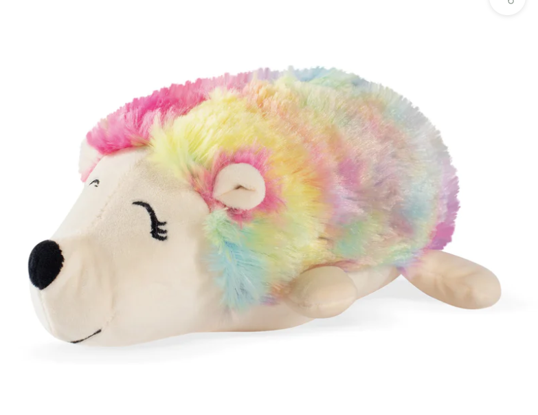  Tina The Rainbow Hedgehog, Squeaky Plush Dog Toy
