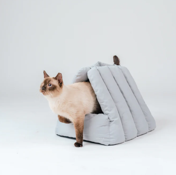 Gentle Purr Puff Lounger | 2-in-1 Bed