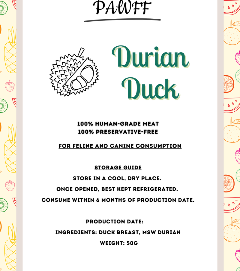 durian duck jerky