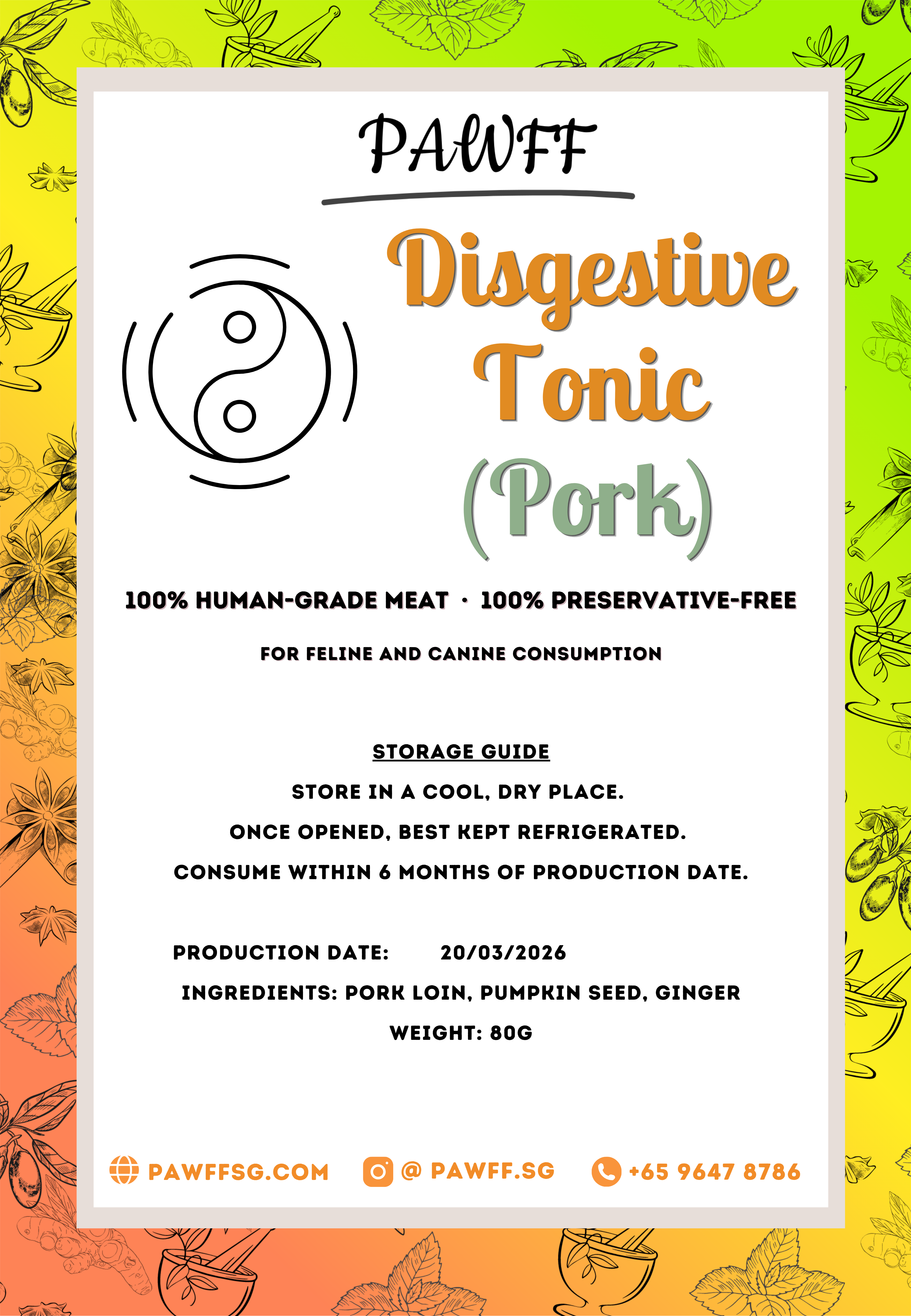 TCVM - Digestive Support (Pork)