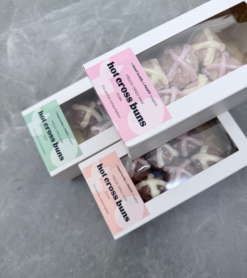 PAWFF X BB COLLAB HOT CROSS BUN