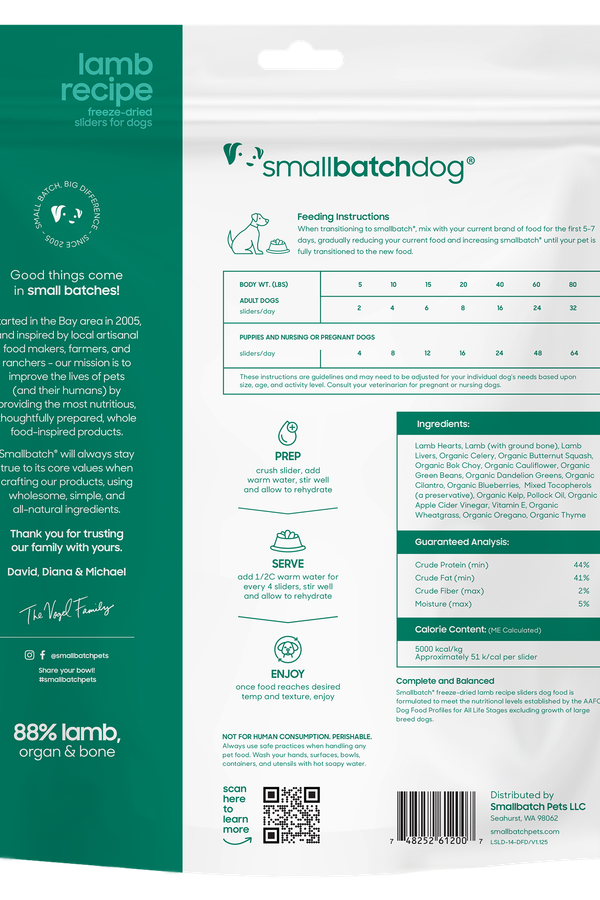 Smallbatch Freeze Dried Lamb Sliders