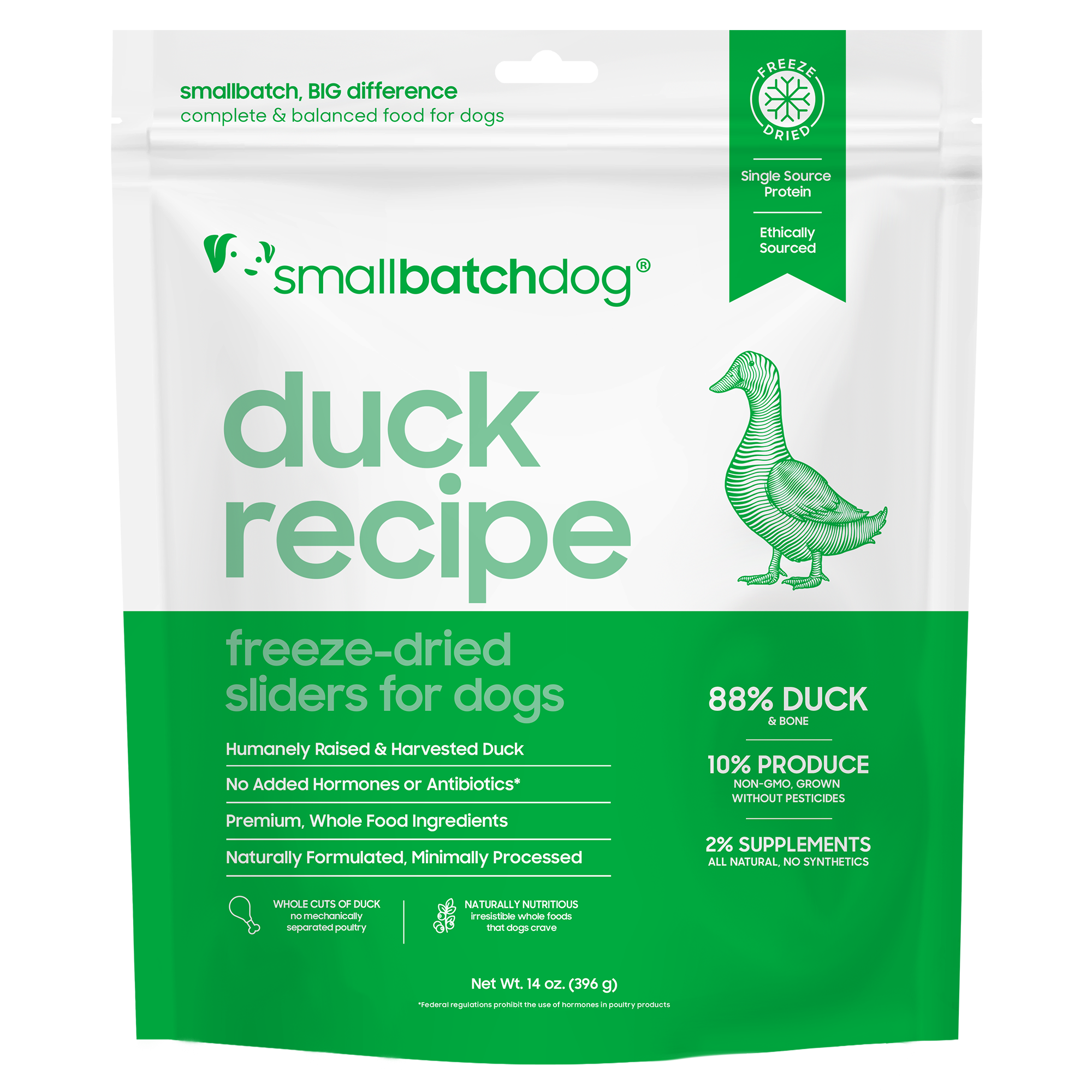Smallbatch Freeze Dried Duck Sliders