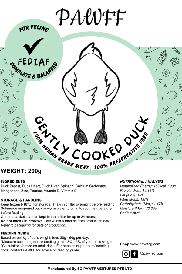 Gently Cooked Duck - Feline