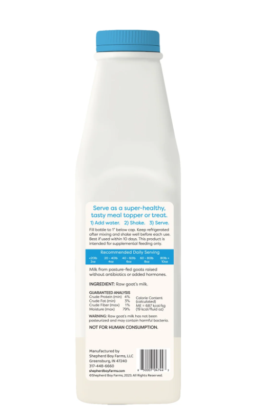 Shepherd Boy Farms Freeze Dried Raw Goat Milk Classic
