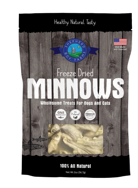 Shepherd Boy Farms Freeze Dried Minnows Treats 2oz