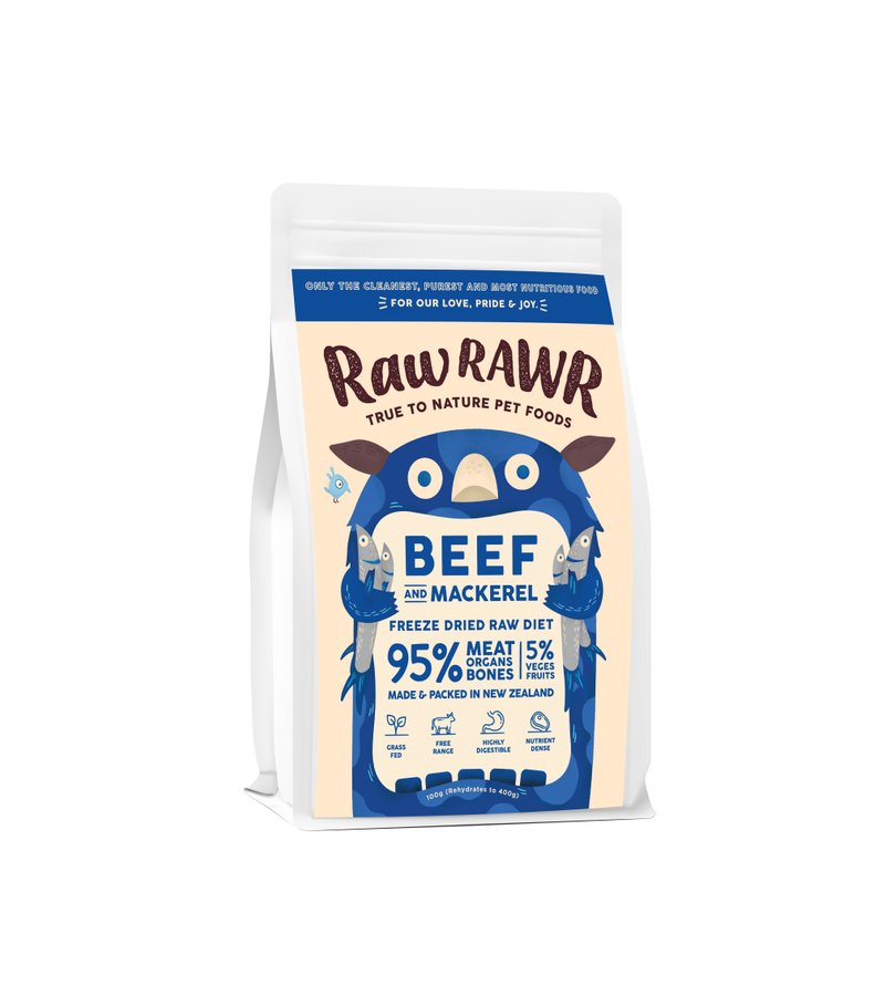 RAWR RAWR Beef & MackerelFreeze Dried Raw Diet