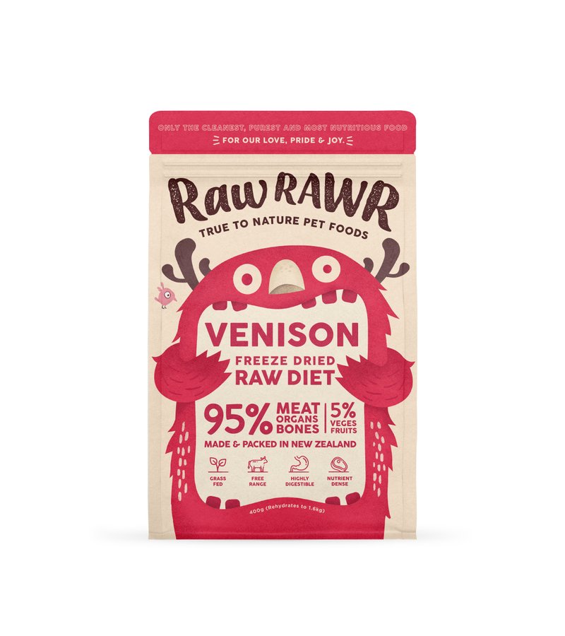 RAWR RAWR Freeze Dried Venison Balanced Diet