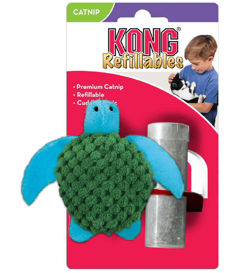 KONG Refillables Turtle With Catnip Cat Toy