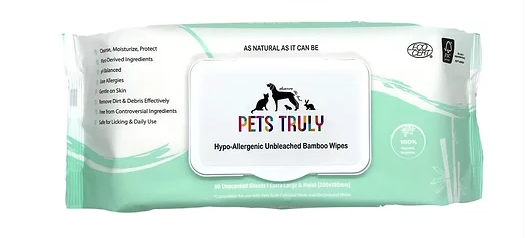 Hypo-Allergenic Unbleached & Organic Bamboo Wipes 80's